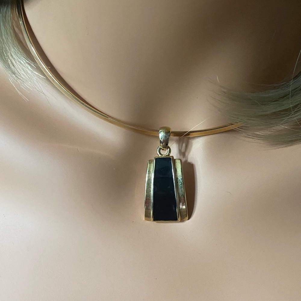 Lia Sophia “Refind” Slide Pendant with Collar Necklace